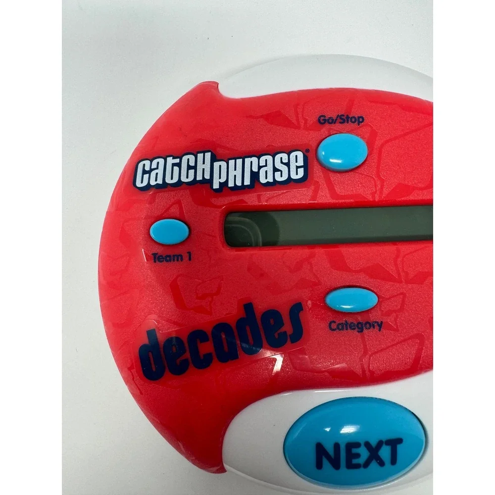 Hasbro Catch Phrase Decades Electronic Handheld Game 2013 Red White A7364